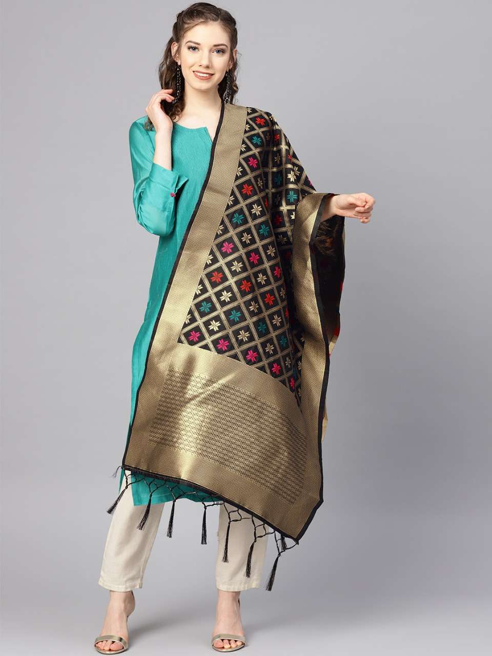 ZARIKA HIT COLOR VOL-18 BY KAAMIRI 1801 TO 1807 SERIES DESIGNER BEAUTIFUL STYLISH FANCY COLORFUL PARTY WEAR & ETHNIC WEAR BANARASI SILK ZARI WORK DUPATTA AT WHOLESALE PRICE