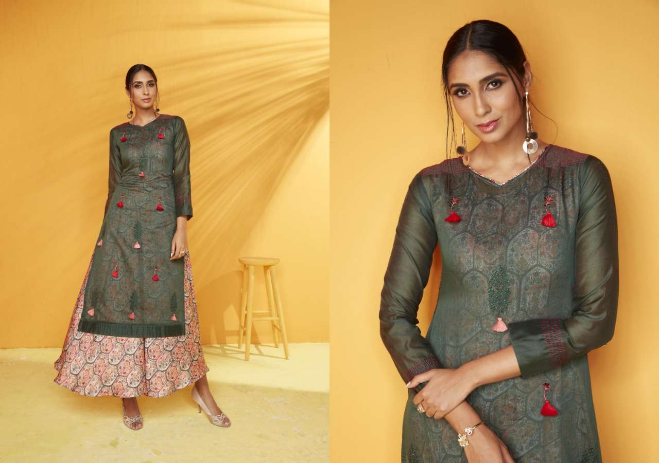 NAAZ KURTI BY SANSKAR TEX PRINT 01 TO 09 SERIES DESIGNER BEAUTIFUL STYLISH FANCY COLORFUL PARTY WEAR & OCCASIONAL WEAR CHANDERI COTTON KURTI AT WHOLESALE PRICE