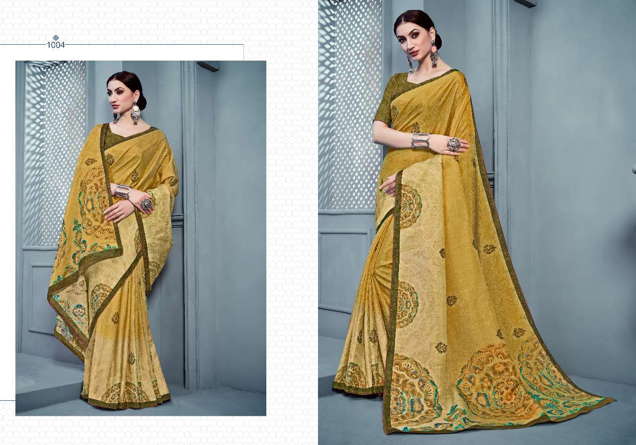 ETHANIC TWISH BY H RAJ SAREE 1001 TO 1012 SERIES INDIAN TRADITIONAL WEAR COLLECTION BEAUTIFUL STYLISH FANCY COLORFUL PARTY WEAR & OCCASIONAL WEAR PURE MANIPURI SILK WITH EMBROIDERY SAREES AT WHOLESALE PRICE