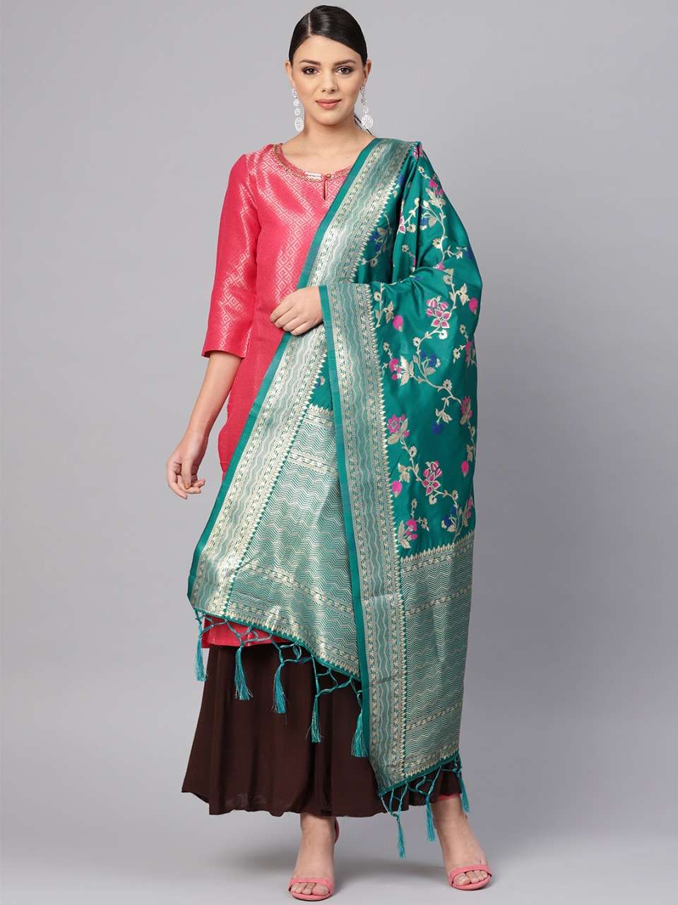 ZARIKA HIT COLOR VOL-19 BY KAAMIRI 1901 TO 1907 SERIES DESIGNER BEAUTIFUL STYLISH FANCY COLORFUL PARTY WEAR & ETHNIC WEAR BANARASI SILK ZARI WORK DUPATTA AT WHOLESALE PRICE