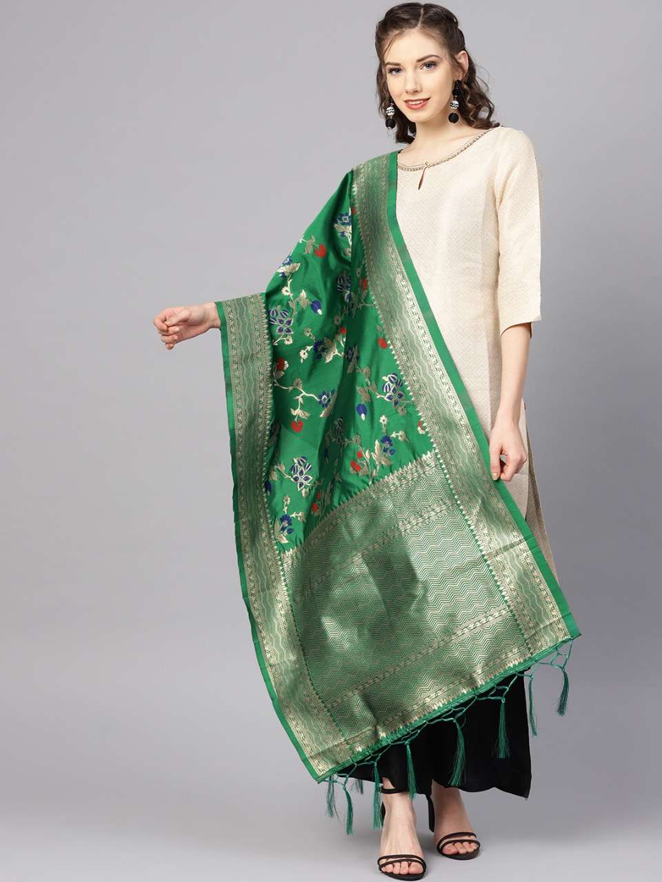 ZARIKA HIT COLOR VOL-19 BY KAAMIRI 1901 TO 1907 SERIES DESIGNER BEAUTIFUL STYLISH FANCY COLORFUL PARTY WEAR & ETHNIC WEAR BANARASI SILK ZARI WORK DUPATTA AT WHOLESALE PRICE