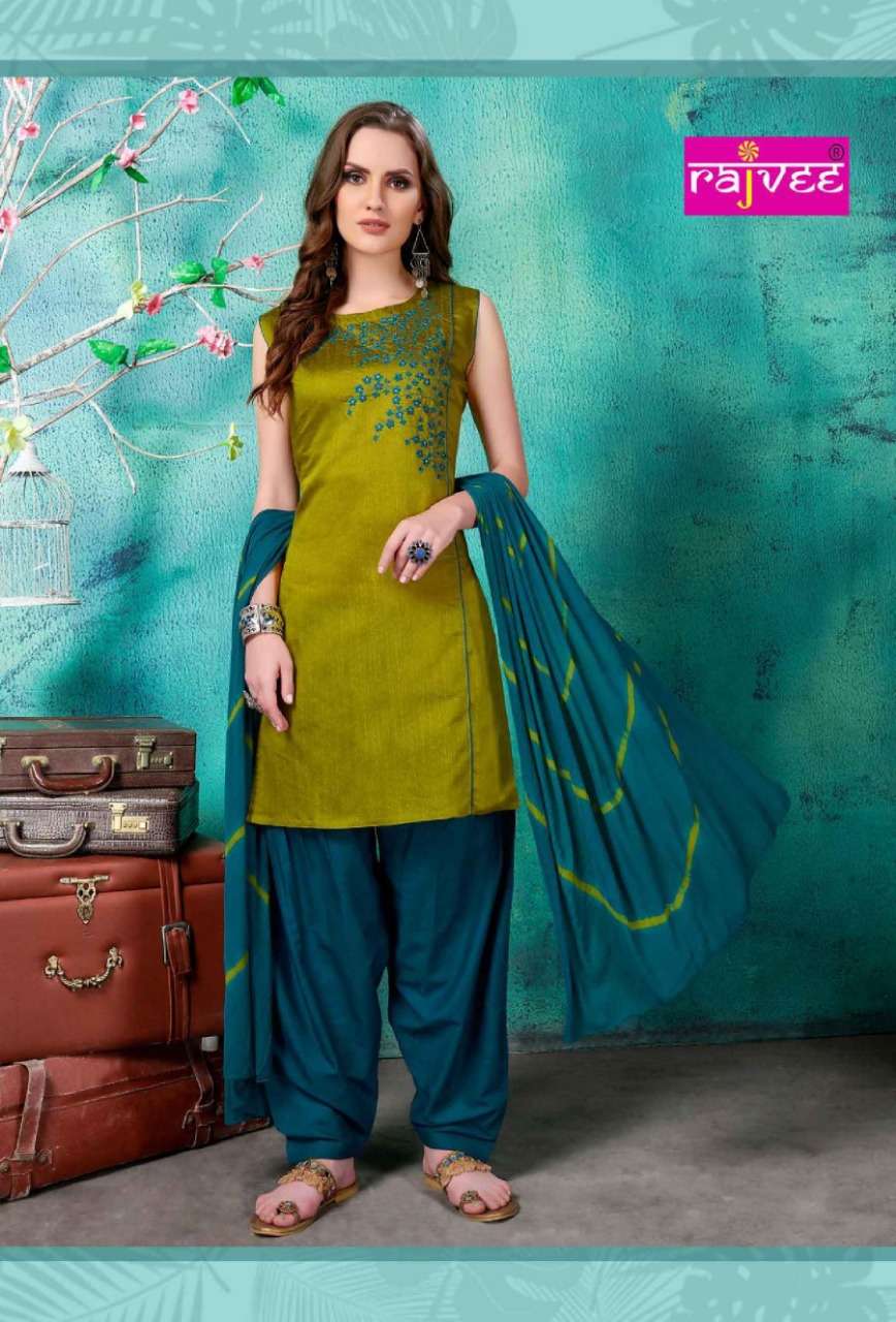 ROYAL TOUCH BY RAJVEE 8201 TO 8208 SERIES DESIGNER PATIYALA SUITS BEAUTIFUL FANCY COLORFUL STYLISH PARTY WEAR & ETHNIC WEAR SILK PRINTED DRESSES AT WHOLESALE PRICE