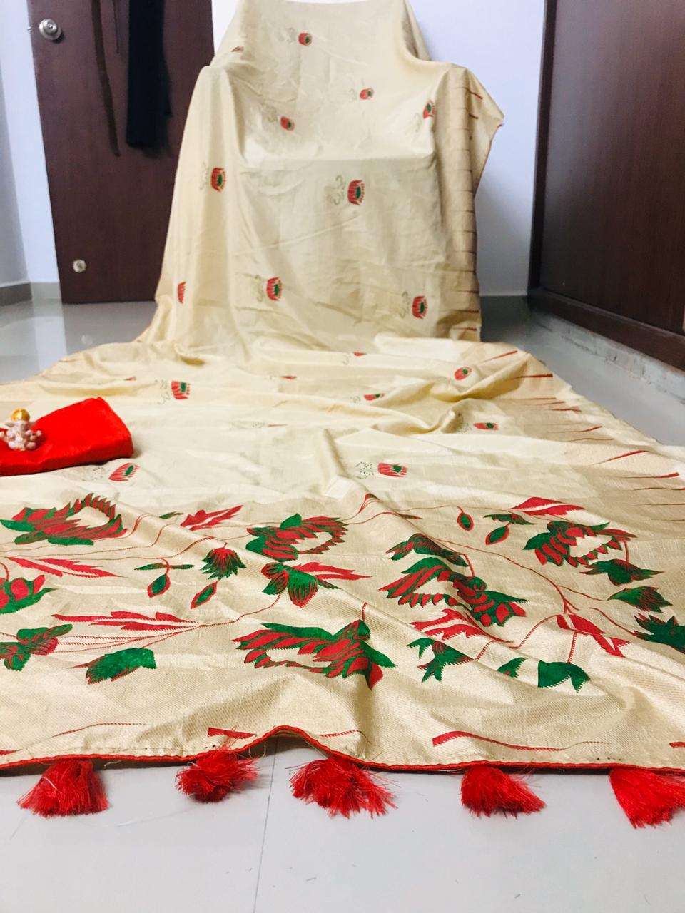 DOLA SILK SAREE  BY FASHID WHOLESALE 01 TO 12 SERIES INDIAN TRADITIONAL WEAR COLLECTION BEAUTIFUL STYLISH FANCY COLORFUL PARTY WEAR & OCCASIONAL WEAR HEAVY DOLA SILK SAREES AT WHOLESALE PRICE