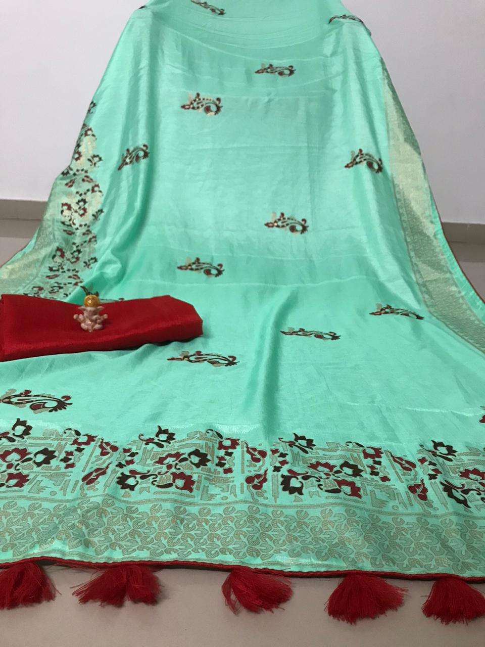 DOLA SILK SAREE  BY FASHID WHOLESALE 01 TO 12 SERIES INDIAN TRADITIONAL WEAR COLLECTION BEAUTIFUL STYLISH FANCY COLORFUL PARTY WEAR & OCCASIONAL WEAR HEAVY DOLA SILK SAREES AT WHOLESALE PRICE