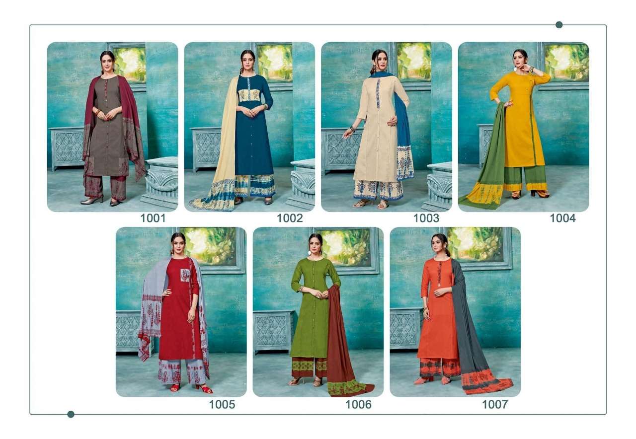RIMZIM BY CHHAYA 1001 TO 1007 SERIES DESIGNER SUITS COLLECTION BEAUTIFUL STYLISH FANCY COLORFUL PARTY WEAR & OCCASIONAL WEAR PLAIN COTTON PRINTED DRESSES AT WHOLESALE PRICE