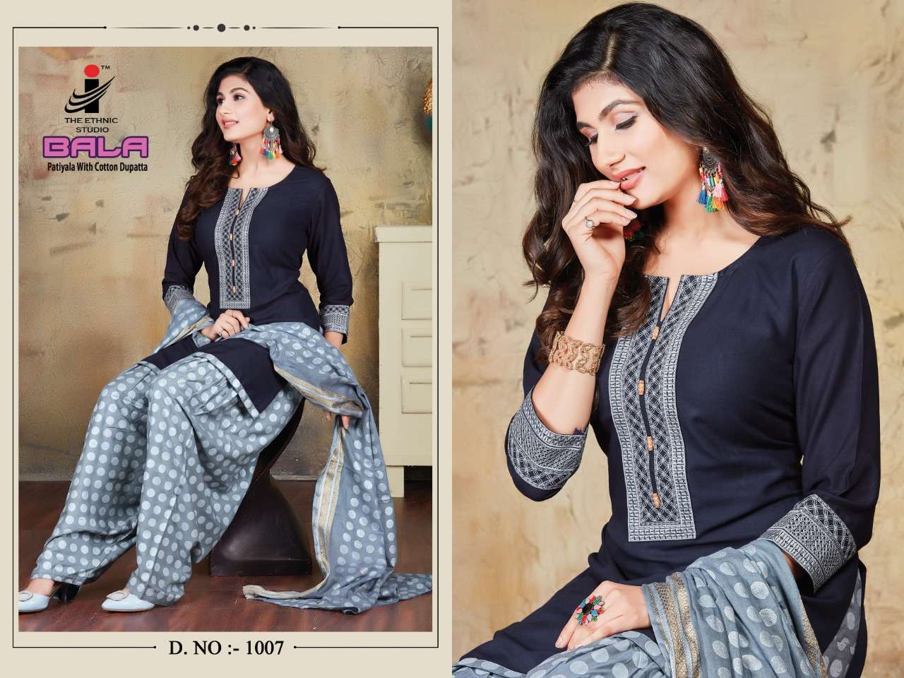 BALA BY THE ETHNIC STUDIO 1001 TO 1008 SERIES DESIGNER PATIYALA SUITS BEAUTIFUL FANCY COLORFUL STYLISH PARTY WEAR & ETHNIC WEAR HEAVY RAYON WITH EMBROIDERY DRESSES AT WHOLESALE PRICE