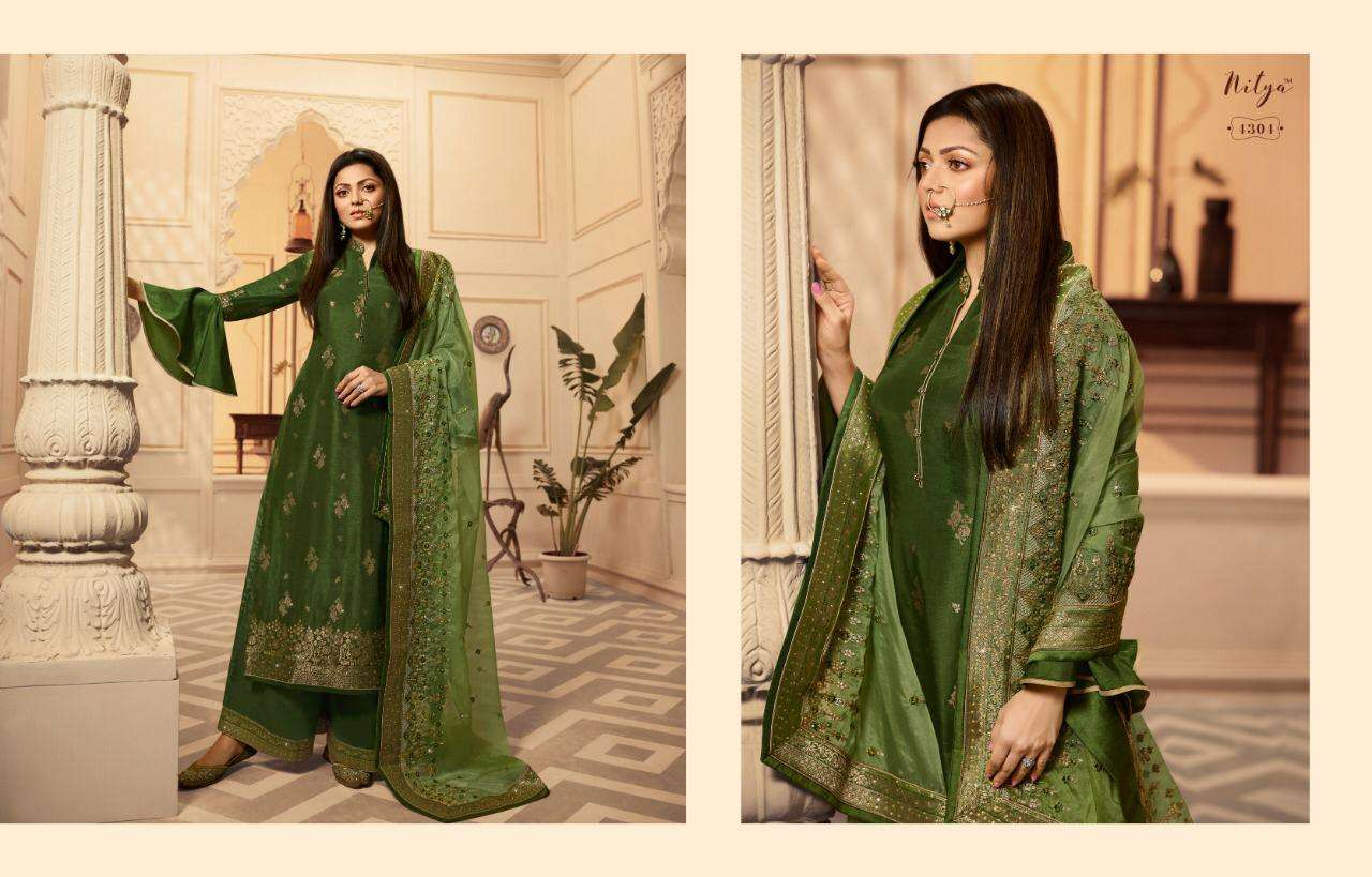 Nitya Vol-143 By Lt Fabrics 4301 To 4308 Series Designer Collection Sharara Suits Beautiful Stylish Fancy Colorful Party Wear & Occasional Wear Dolla Jacquard Embroidery Dresses At Wholesale Price