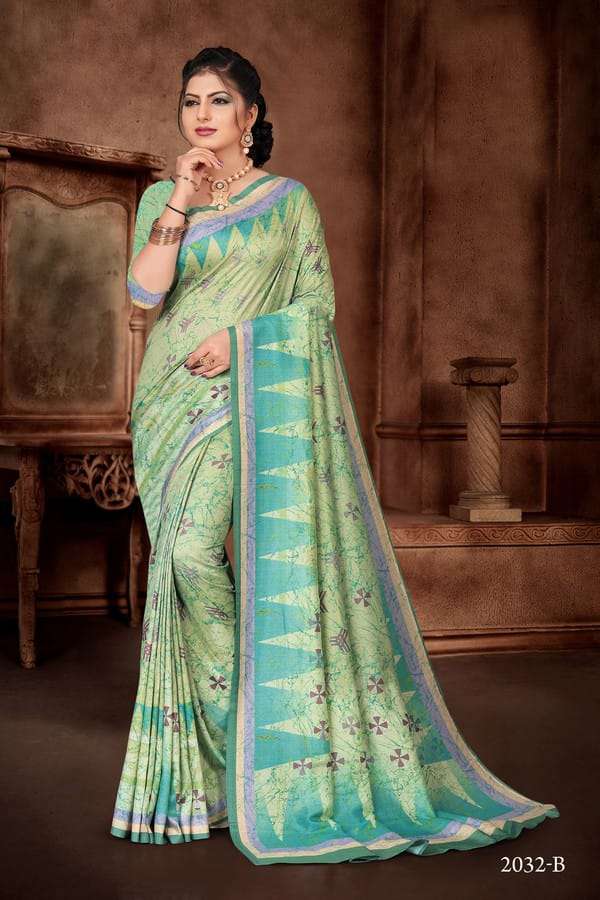 ER VOL-9 BY FASHID WHOLESALE 2031-A TO 2036-B SERIES INDIAN TRADITIONAL WEAR COLLECTION BEAUTIFUL STYLISH FANCY COLORFUL PARTY WEAR & OCCASIONAL WEAR KESAR SILK SAREES AT WHOLESALE PRICE