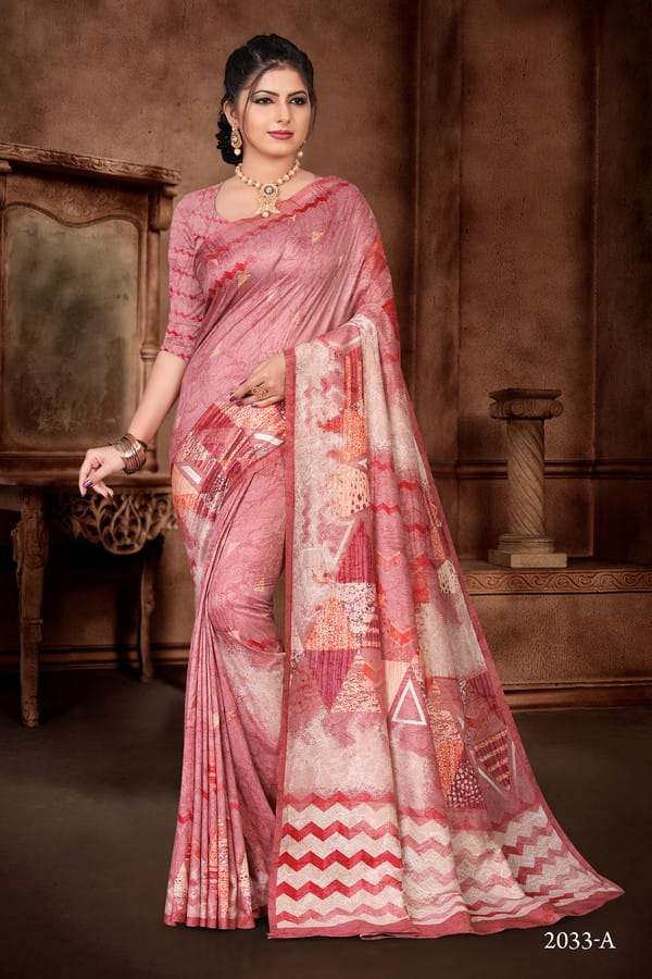 ER VOL-9 BY FASHID WHOLESALE 2031-A TO 2036-B SERIES INDIAN TRADITIONAL WEAR COLLECTION BEAUTIFUL STYLISH FANCY COLORFUL PARTY WEAR & OCCASIONAL WEAR KESAR SILK SAREES AT WHOLESALE PRICE