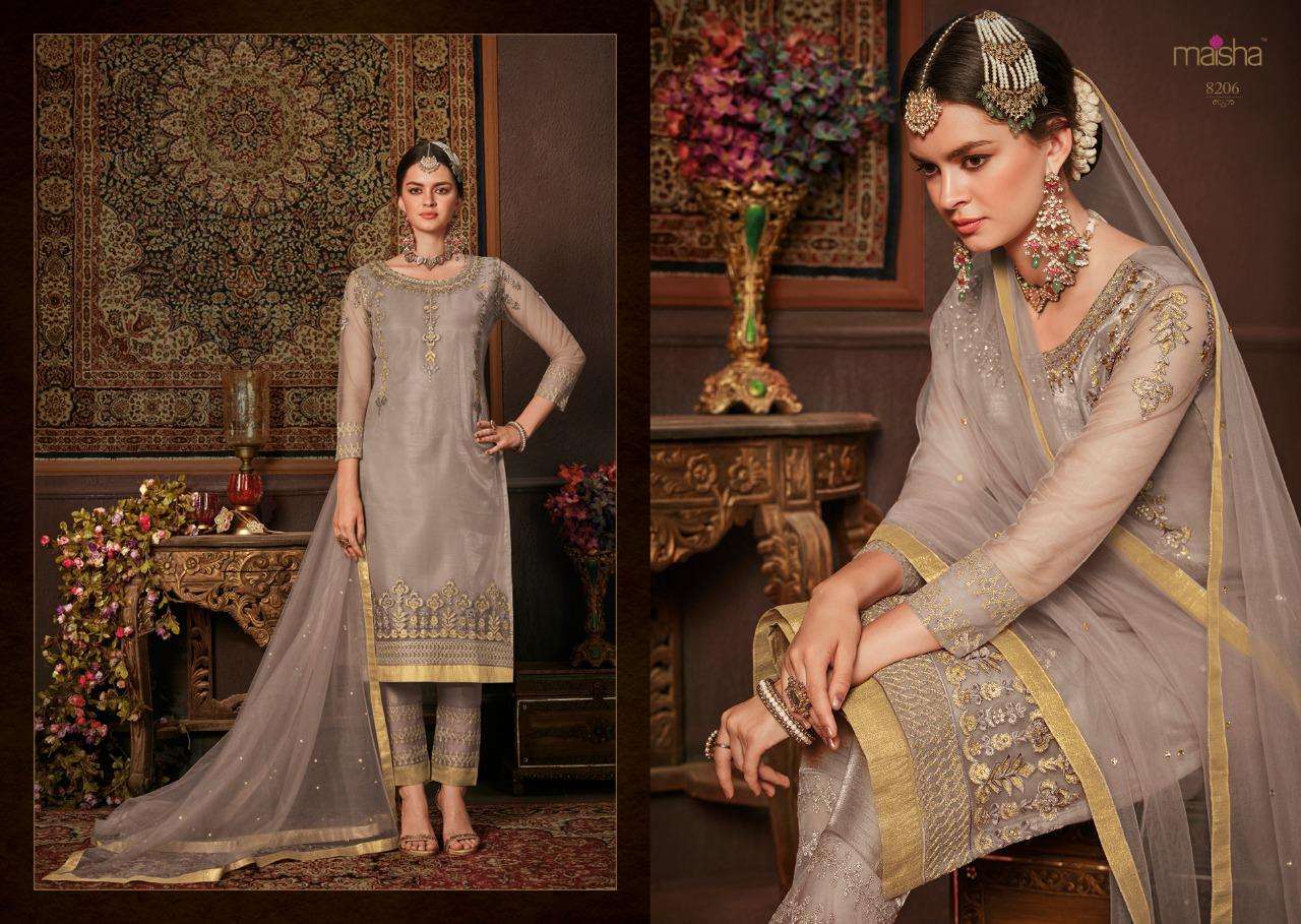 ZARA BY MAISHA 8201 TO 8208 SERIES DESIGNER BEAUTIFUL STYLISH FANCY  COLORFUL CASUAL WEAR & ETHNIC
