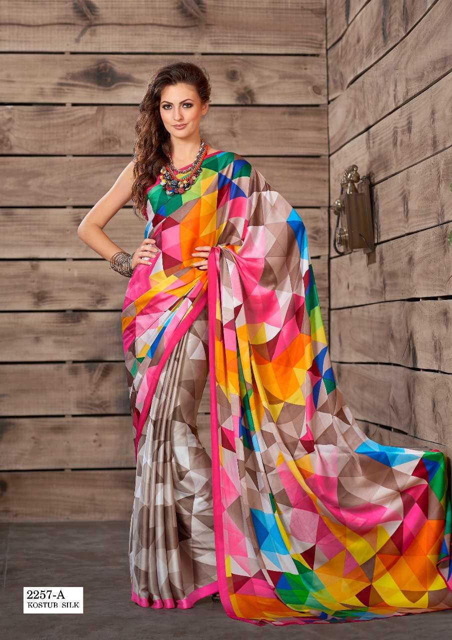 ALL TIME HIT BY SEYMORE PRINTS INDIAN TRADITIONAL WEAR COLLECTION BEAUTIFUL STYLISH FANCY COLORFUL PARTY WEAR & OCCASIONAL WEAR CREPE SAREES AT WHOLESALE PRICE