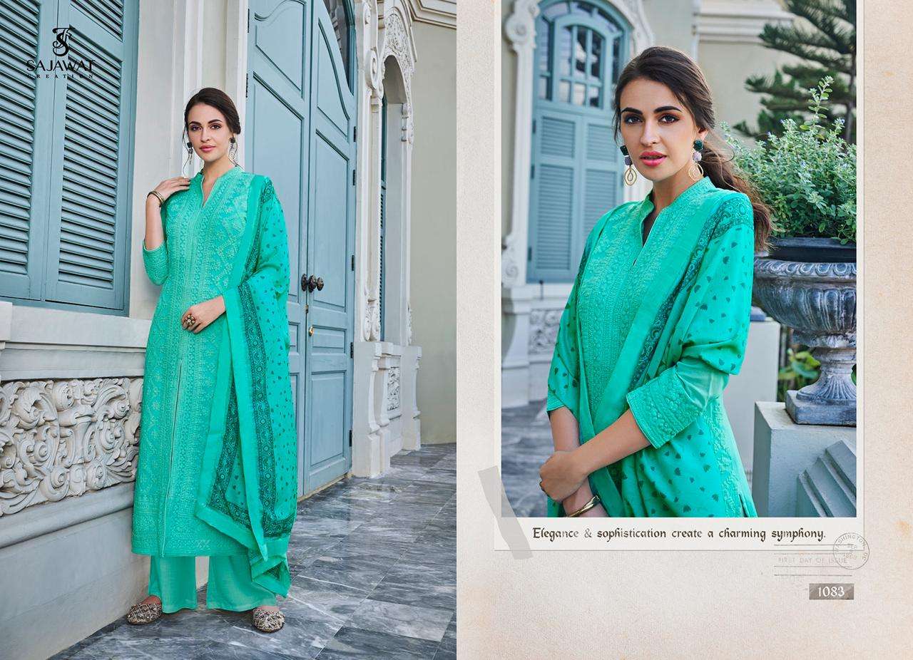 LAKHANVI VOL-2 BY SAJAWAT CREATION 1081 TO 1086 SERIES BEAUTIFUL SUITS COLLECTION BEAUTIFUL STYLISH FANCY COLORFUL CASUAL WEAR & ETHNIC WEAR PURE FAUX GEORGETTE DRESSES AT WHOLESALE PRICE