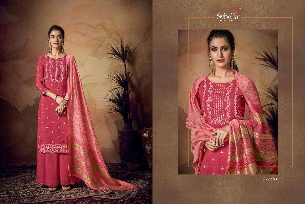 SIPHORA BY SYBELLA CREATION 2101 TO 2106 SERIES BEAUTIFUL SUITS COLORFUL STYLISH FANCY CASUAL WEAR & ETHNIC WEAR VISCOSE BANARASI EMBROIDERED DRESSES AT WHOLESALE PRICE