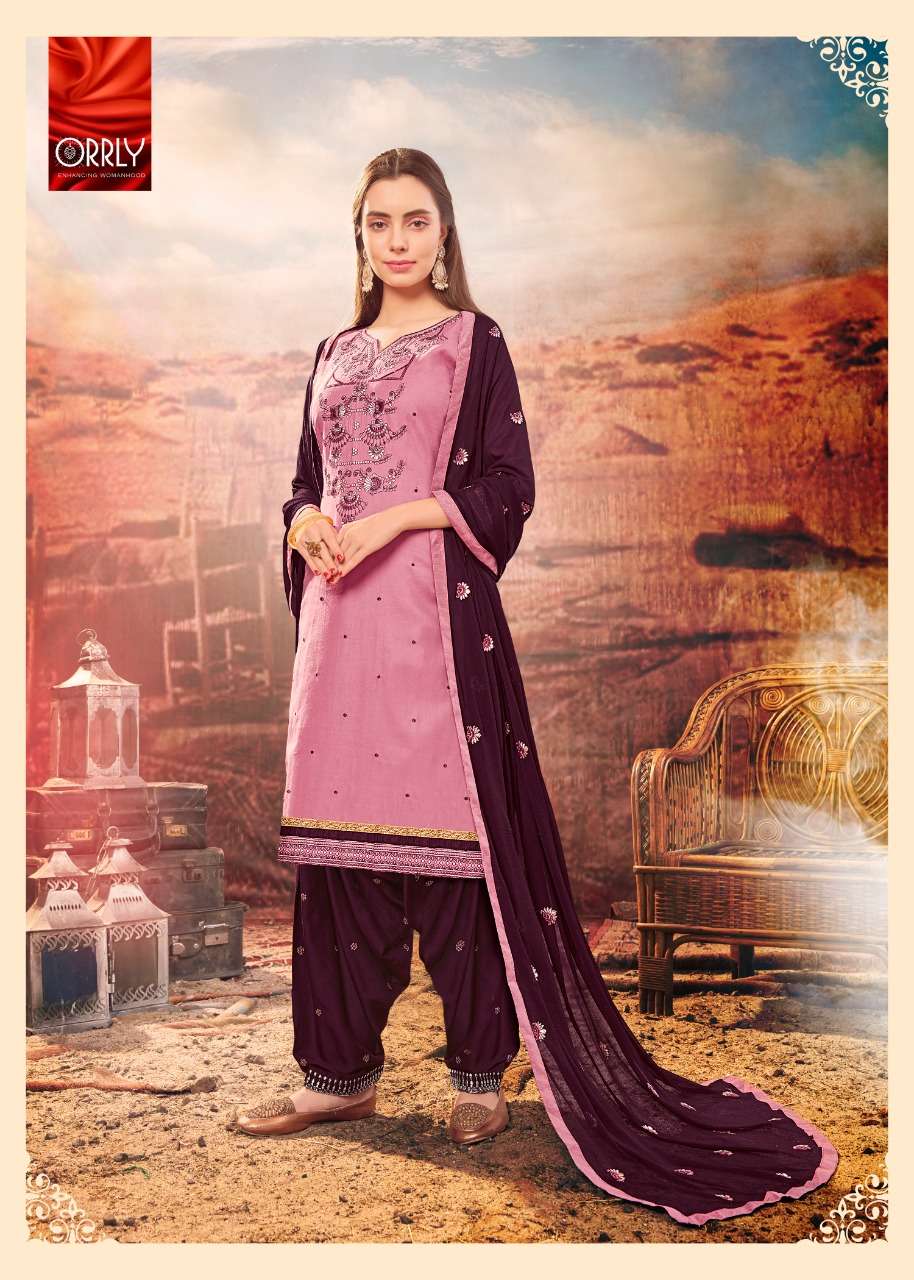 ORRLY VOL-2 BY ORRLY 4005 TO 4009 SERIES BEAUTIFUL STYLISH FANCY COLORFUL CASUAL WEAR & ETHNIC WEAR JAM SILK COTTON WITH EMBROIDERY DRESSES AT WHOLESALE PRICE
