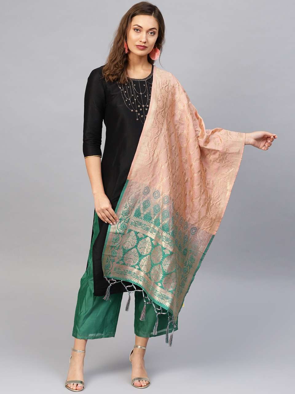 ZARIKA HIT COLOR VOL-22 BY KAAMIRI 2201 TO 2205 SERIES DESIGNER BEAUTIFUL STYLISH FANCY COLORFUL PARTY WEAR & ETHNIC WEAR BANARASI SILK ZARI WORK DUPATTA AT WHOLESALE PRICE