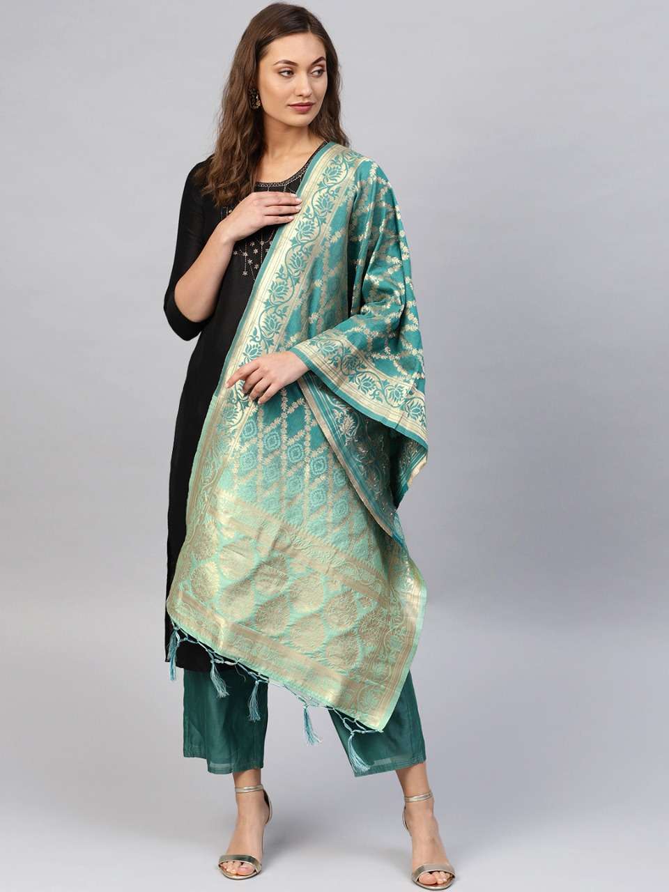 ZARIKA HIT COLOR VOL-22 BY KAAMIRI 2201 TO 2205 SERIES DESIGNER BEAUTIFUL STYLISH FANCY COLORFUL PARTY WEAR & ETHNIC WEAR BANARASI SILK ZARI WORK DUPATTA AT WHOLESALE PRICE