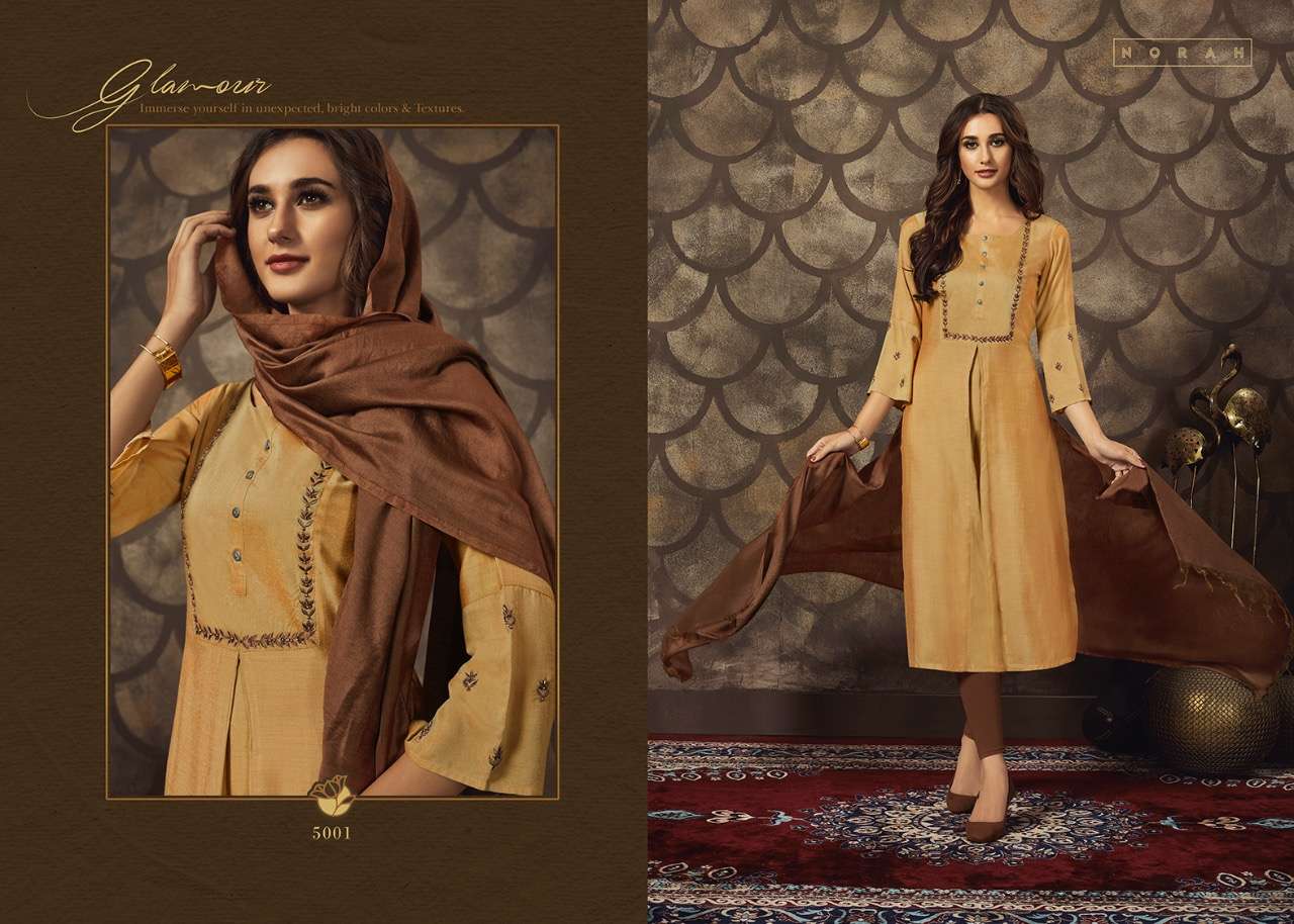 NIYATI BY NEHA AFSHION 5001 TO 5006 SERIES STYLISH FANCY BEAUTIFUL COLORFUL CASUAL WEAR & ETHNIC WEAR MUSLIN SILK WITH EMBROIDERY KURTIS AT WHOLESALE PRICE