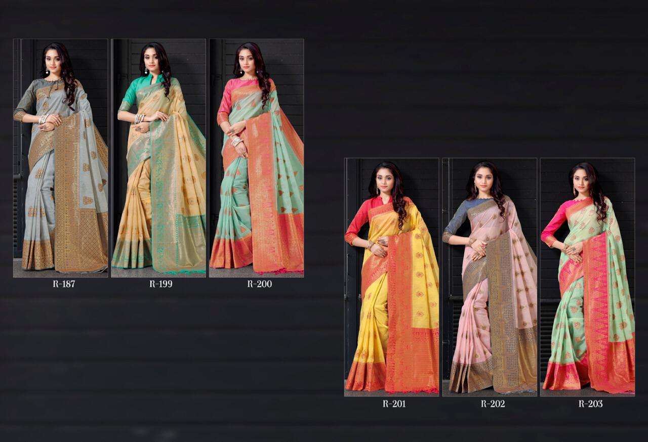 SHRAVYA BY AURA INDIAN TRADITIONAL WEAR COLLECTION BEAUTIFUL STYLISH FANCY COLORFUL PARTY WEAR & OCCASIONAL WEAR PURE SOFT COTTON WEAVING SAREES AT WHOLESALE PRICE