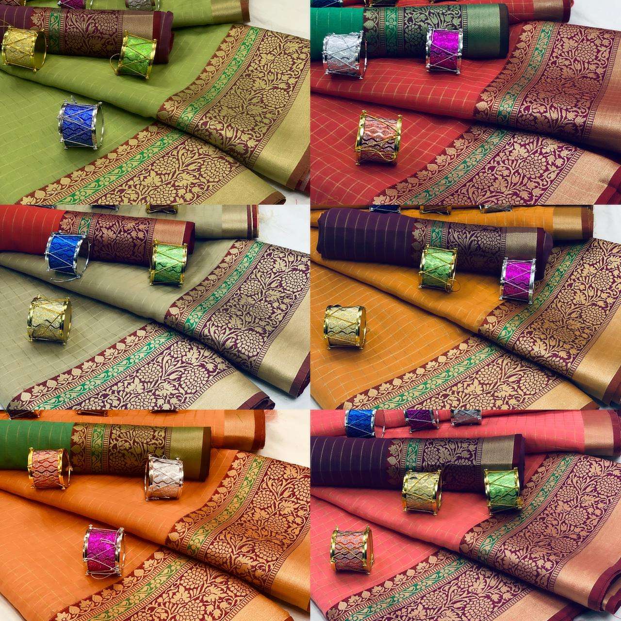 SANYA CHEX BY FASHID WHOLESALE 01 TO 06 SERIES INDIAN TRADITIONAL WEAR COLLECTION BEAUTIFUL STYLISH FANCY COLORFUL PARTY WEAR & OCCASIONAL WEAR COTTON SILK SAREES AT WHOLESALE PRICE