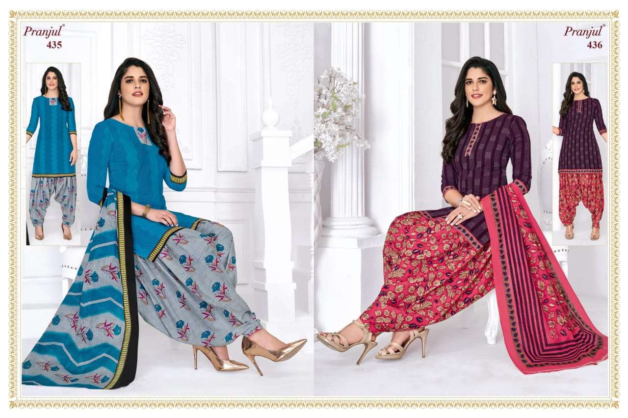 PRIYANKA VOL-4 BY PRANJUL 401 TO 456 SERIES BEAUTIFUL SUITS COLORFUL STYLISH FANCY CASUAL WEAR & ETHNIC WEAR COTTON PRINTED DRESSES AT WHOLESALE PRICE