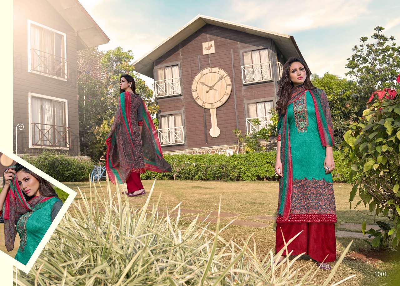 MORPANKH BY 7 CLOUDS 1001 TO 1008 SERIES BEAUTIFUL SUITS COLORFUL STYLISH FANCY CASUAL WEAR & ETHNIC WEAR PURE JAM PRINT WITH EMBROIDERY DRESSES AT WHOLESALE PRICE