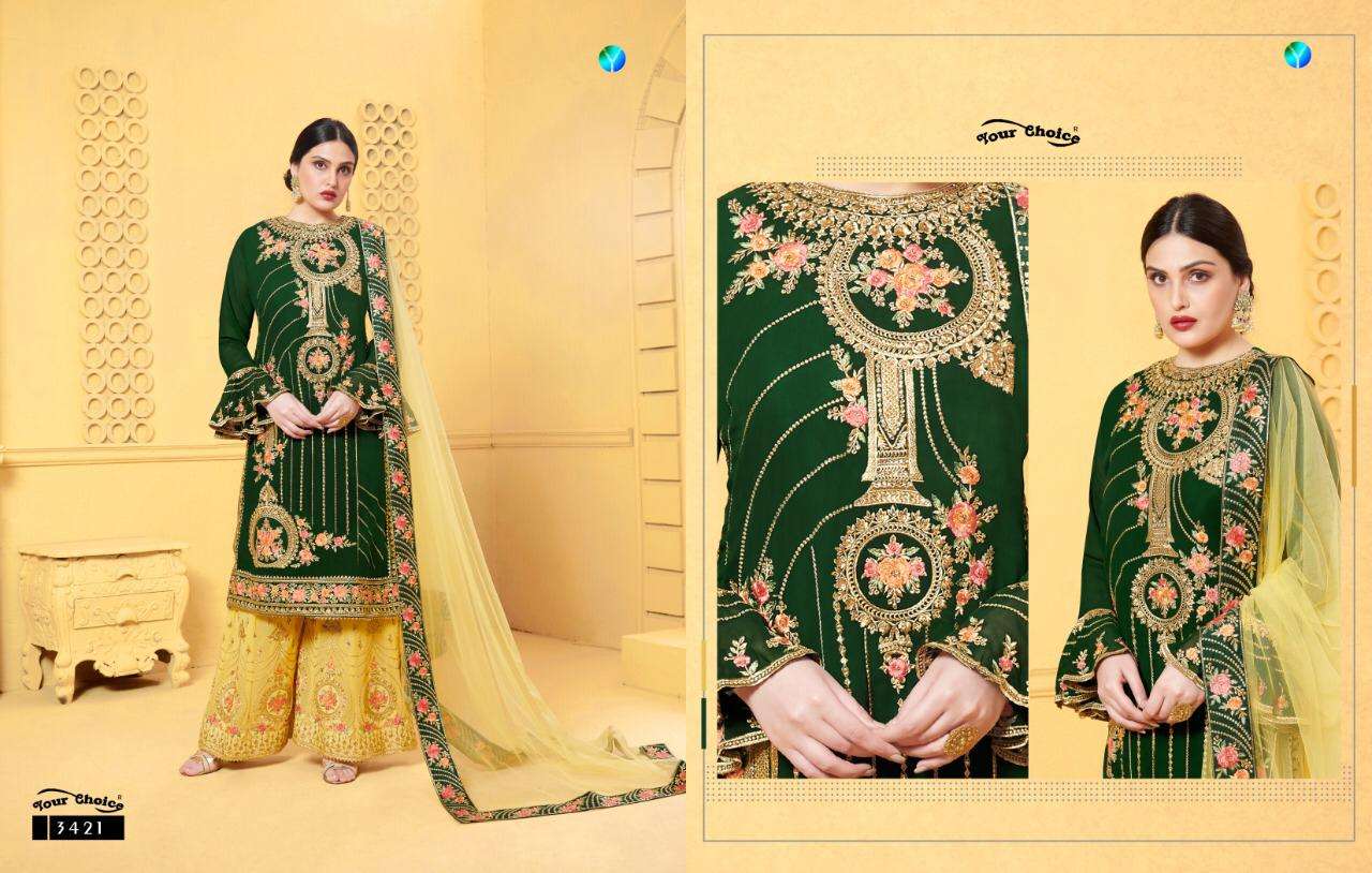 MISS WORLD VOL-2 BY YOUR CHOICE 3421 TO 3424 SERIES DESIGNER SHARARA SUITS COLLECTION BEAUTIFUL STYLISH FANCY COLORFUL PARTY WEAR & OCCASIONAL WEAR GEORGETTE WITH EMBROIDERY DRESSES AT WHOLESALE PRICE