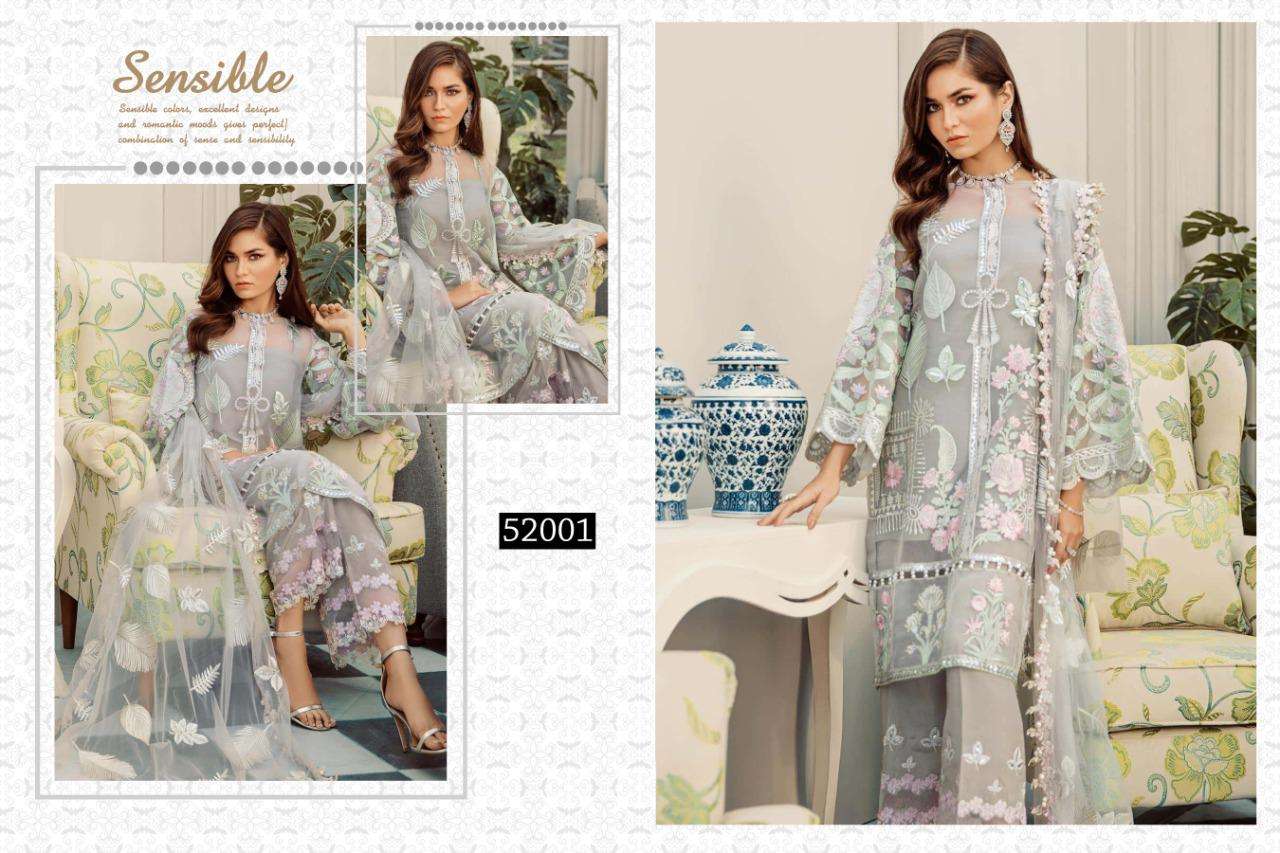 ERUM BY CYRA FASHION 52001 TO 52004 SERIES BEAUTIFUL PAKISTANI SUITS COLORFUL STYLISH FANCY CASUAL WEAR & ETHNIC WEAR NET WITH EMBROIDERY DRESSES AT WHOLESALE PRICE