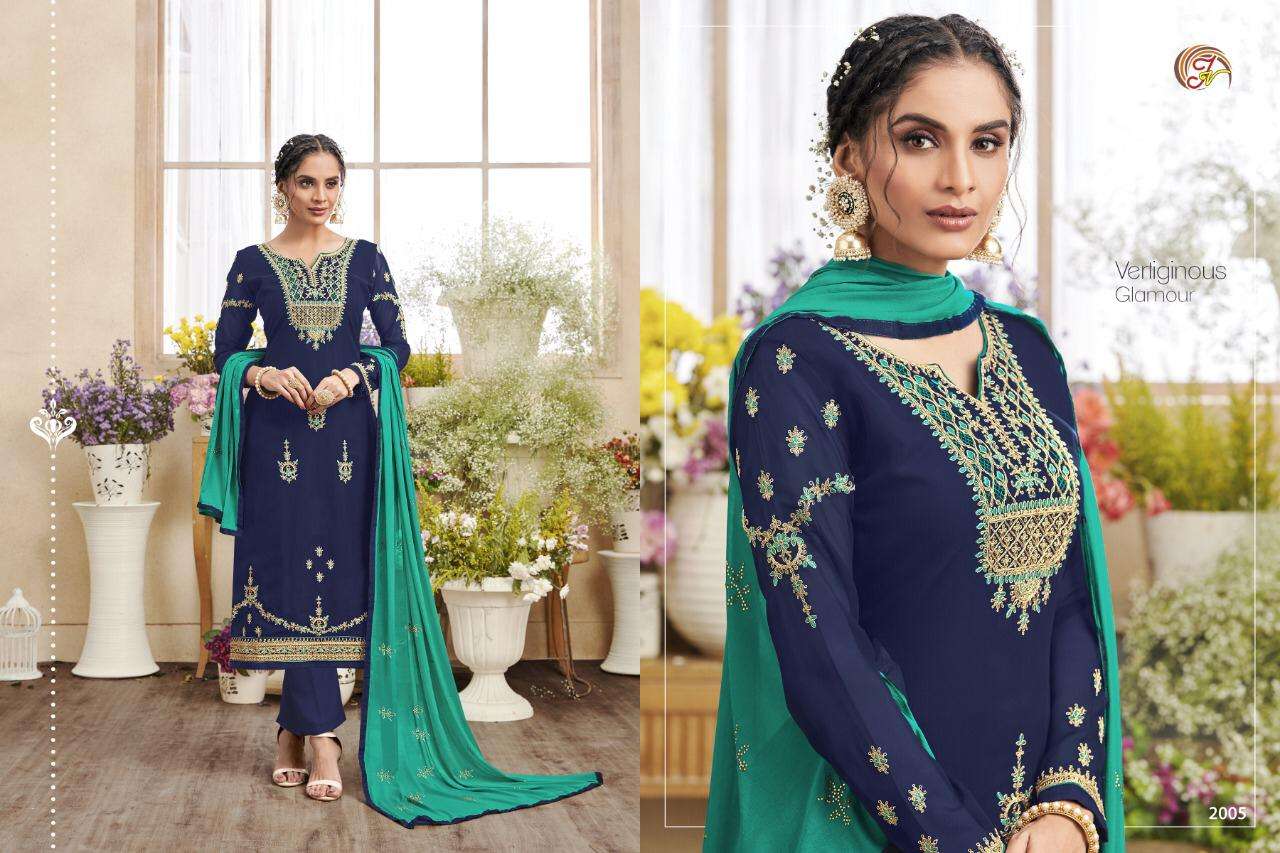 FANTASTIC COLLECTION BY JAY VASUDEV NX 2001 TO 2005 SERIES BEAUTIFUL SUITS COLORFUL STYLISH FANCY CASUAL WEAR & ETHNIC WEAR PREMIUM GEORGETTE WITH EMBROIDERY DRESSES AT WHOLESALE PRICE
