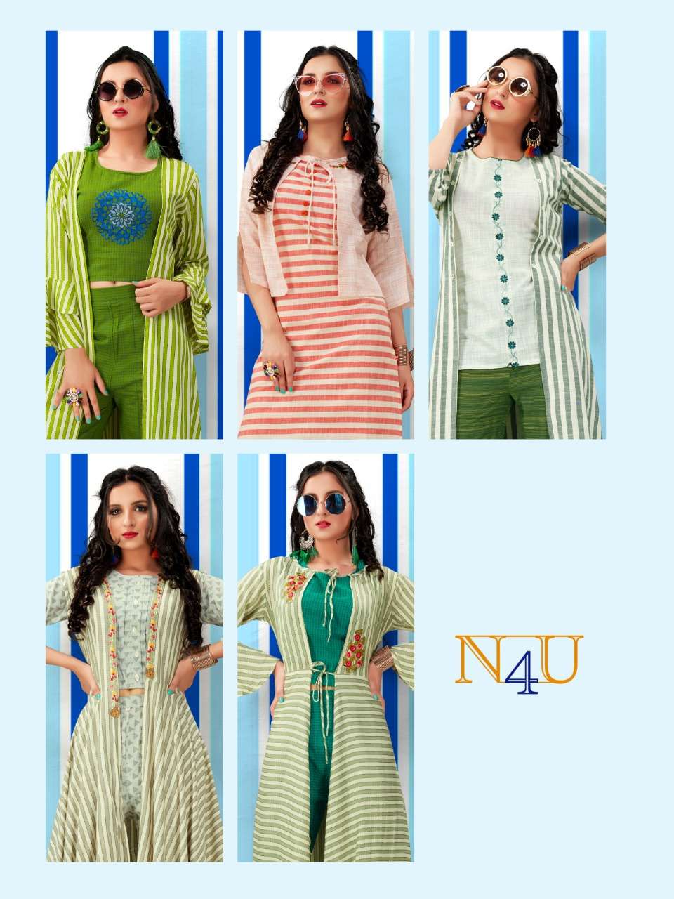 NIHARIKA BY NEHA FASHION 10001 TO 10005 SERIES BEAUTIFUL STYLISH FANCY COLORFUL CASUAL WEAR & ETHNIC WEAR VISCOUS DISCHARGE CHECKS PRINTED KURTIS AT WHOLESALE PRICE