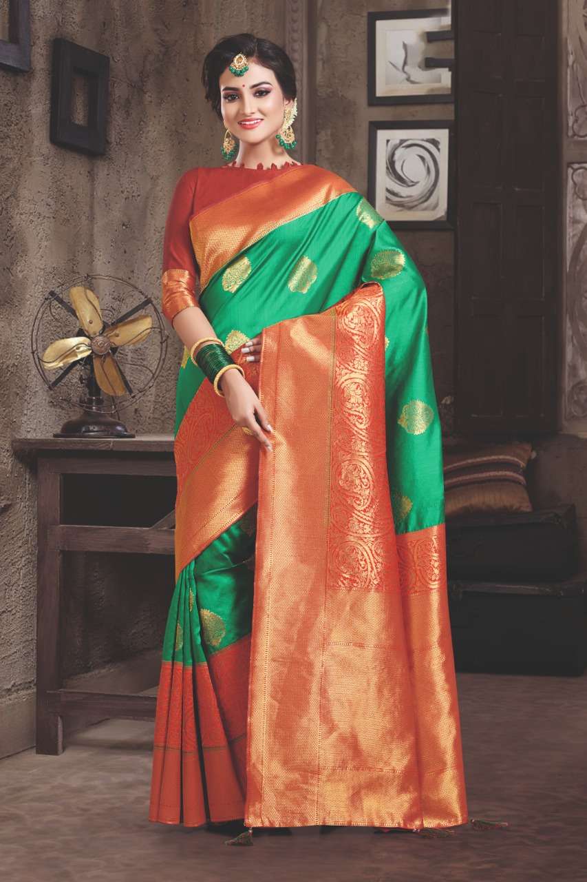 SANSKRUTI BY SANGAM PRINTS 3001 TO 3008 SERIES INDIAN TRADITIONAL WEAR COLLECTION BEAUTIFUL STYLISH FANCY COLORFUL PARTY WEAR & OCCASIONAL WEAR CRYSTAL SILK SAREES AT WHOLESALE PRICE