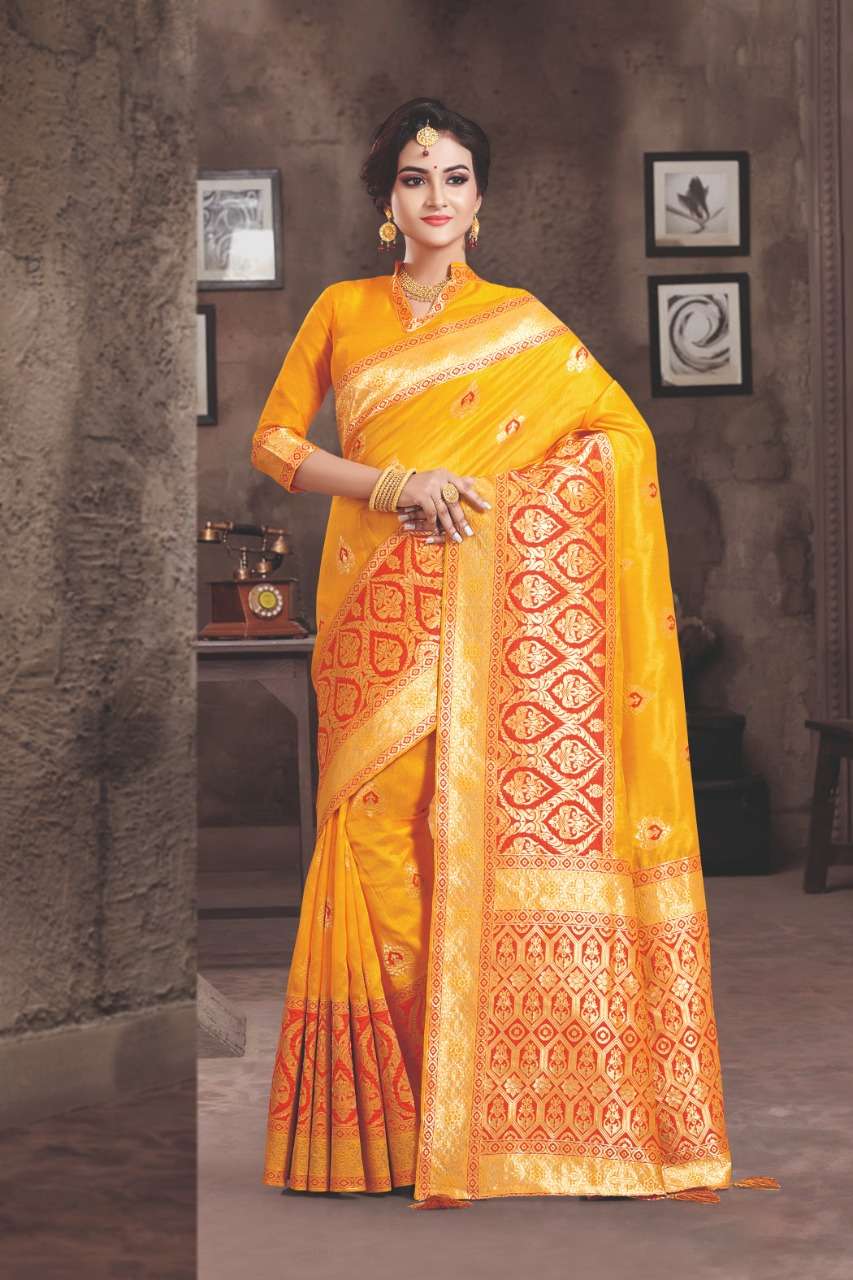 SANSKRUTI BY SANGAM PRINTS 3001 TO 3008 SERIES INDIAN TRADITIONAL WEAR COLLECTION BEAUTIFUL STYLISH FANCY COLORFUL PARTY WEAR & OCCASIONAL WEAR CRYSTAL SILK SAREES AT WHOLESALE PRICE