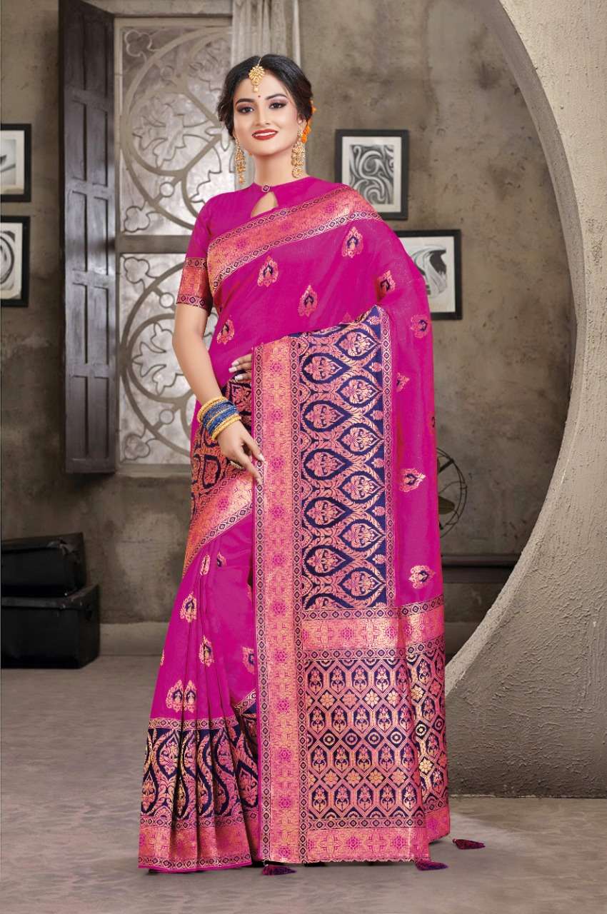 SANSKRUTI BY SANGAM PRINTS 3001 TO 3008 SERIES INDIAN TRADITIONAL WEAR COLLECTION BEAUTIFUL STYLISH FANCY COLORFUL PARTY WEAR & OCCASIONAL WEAR CRYSTAL SILK SAREES AT WHOLESALE PRICE