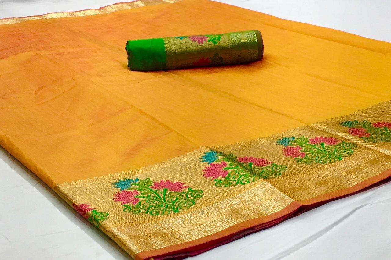 KRYSTAL SILK BY RAJ YOG 01 TO 07 SERIES INDIAN TRADITIONAL WEAR COLLECTION BEAUTIFUL STYLISH FANCY COLORFUL PARTY WEAR & OCCASIONAL WEAR SILK WEAVING SAREES AT WHOLESALE PRICE