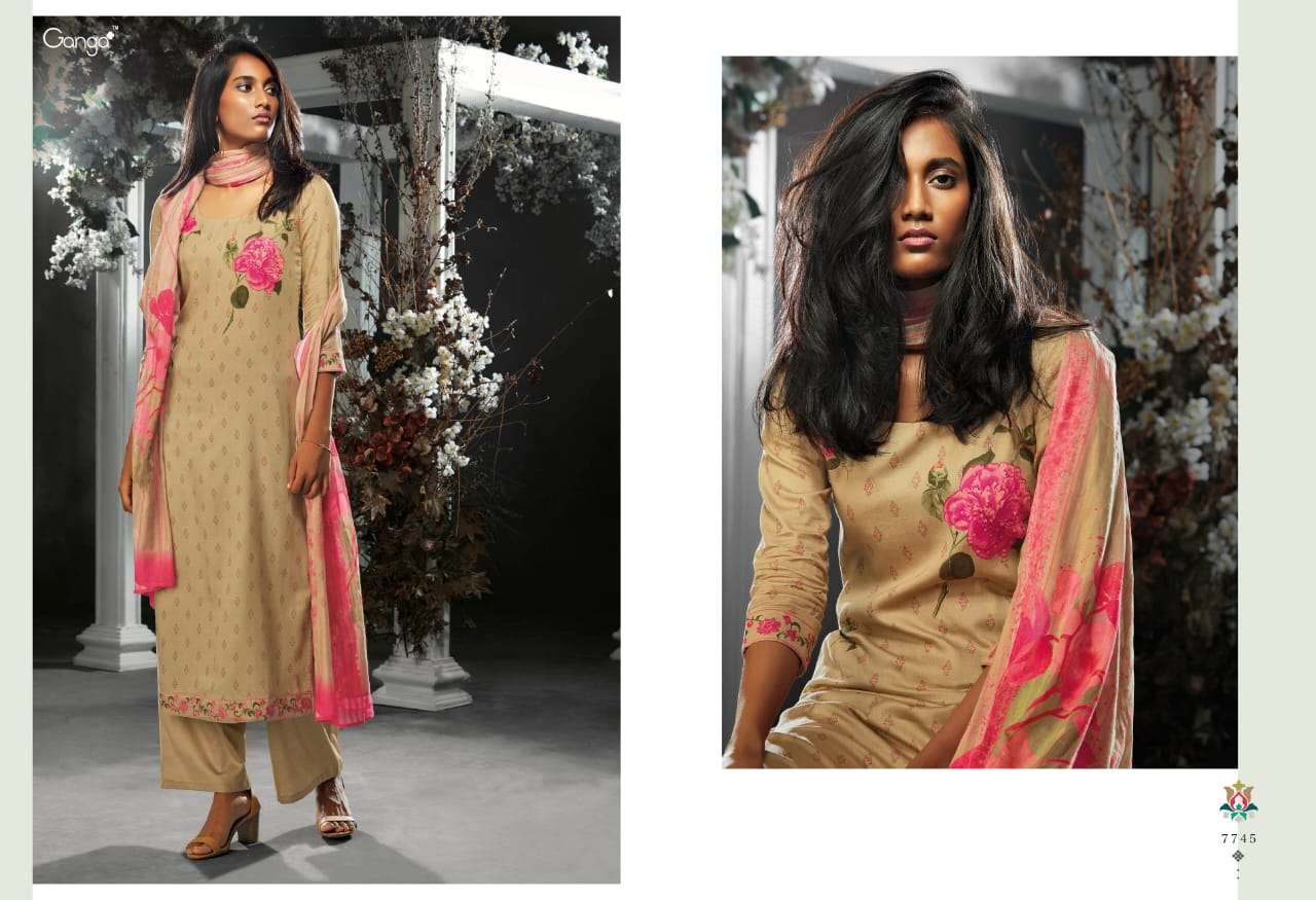 TASHIM BY GANGA FASHION 7737 TO 7745 SERIES INDIAN TRADITIONAL WEAR COLLECTION BEAUTIFUL STYLISH FANCY COLORFUL PARTY WEAR & OCCASIONAL WEAR FINEST COTTON SATIN PRINTED DRESSES AT WHOLESALE PRICE