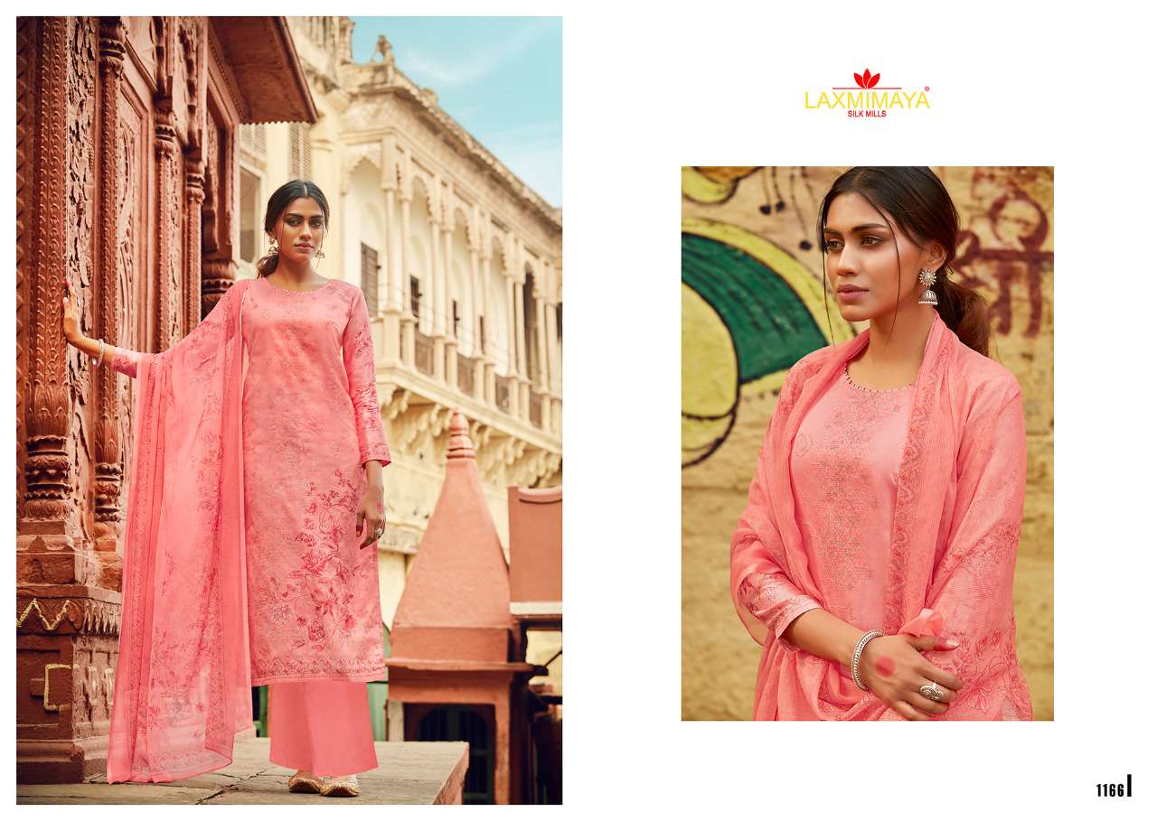 KAASHI BY LAXMIMAYA SILK MILLS 1160 TO 1167 SERIES BEAUTIFUL SUITS STYLISH FANCY COLORFUL PARTY WEAR & OCCASIONAL WEAR PURE JAM DIGITAL PRINTED DRESSES AT WHOLESALE PRICE