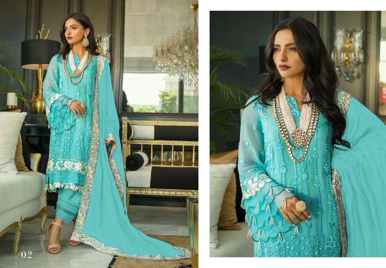 MINA HASAN BY RIGHT CHOICE 01 TO 04 SERIES BEAUTIFUL PAKISTANI SUITS COLORFUL STYLISH FANCY CASUAL WEAR & ETHNIC WEAR GEORGETTE WITH EMBROIDERY DRESSES AT WHOLESALE PRICE