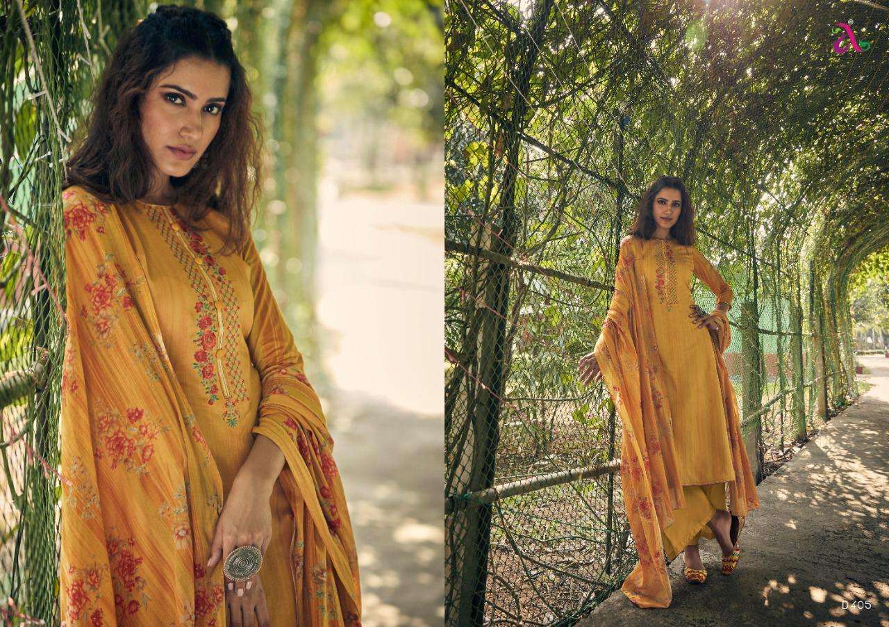 REYES BY ANGROOP PLUS 401 TO 406 SERIES DESIGNER SUITS BEAUTIFUL STYLISH FANCY COLORFUL PARTY WEAR & ETHNIC WEAR PURE  JAM SILK COTTON PRINTED DRESSES AT WHOLESALE PRICE