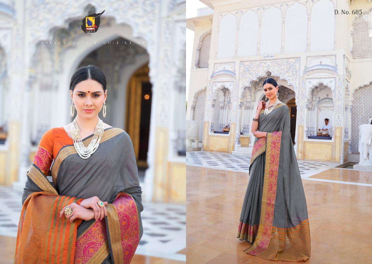 LOTUS VOL-8 BY ASHIKA SAREES 681 TO 692 SERIES INDIAN TRADITIONAL WEAR COLLECTION BEAUTIFUL STYLISH FANCY COLORFUL PARTY WEAR & OCCASIONAL WEAR CHANDERI COTTON SAREES AT WHOLESALE PRICE