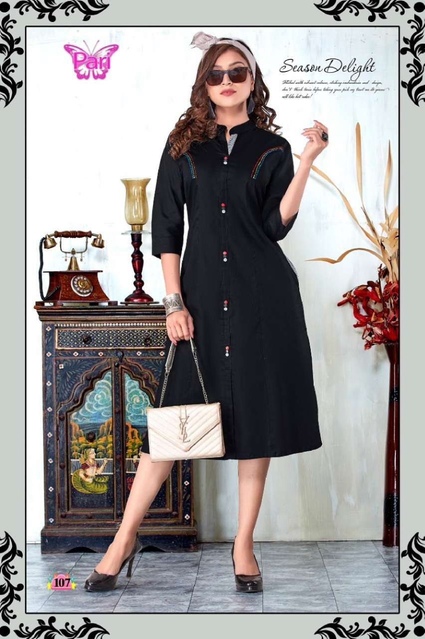 ZOYA BY PARI 101 TO 108 SERIES BEAUTIFUL COLORFUL STYLISH FANCY CASUAL WEAR & ETHNIC WEAR & READY TO WEAR HEAVY COTTON KURTIS AT WHOLESALE PRICE