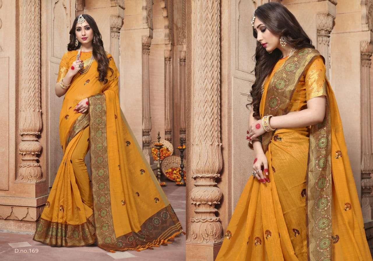 SHREYA BY HRISHI INTERNATIONAL 168 TO 181 SERIES INDIAN TRADITIONAL WEAR COLLECTION BEAUTIFUL STYLISH FANCY COLORFUL PARTY WEAR & OCCASIONAL WEAR COTTON PRINTED SAREES AT WHOLESALE PRICE