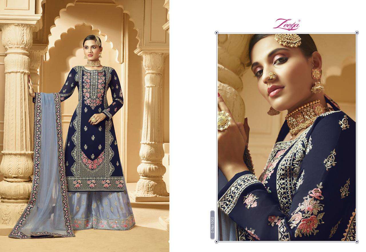 SUFI VOL-1 BY ZEEYA 1001 TO 1004 SERIES PAKISTANI SUITS BEAUTIFUL FANCY COLORFUL STYLISH PARTY WEAR & OCCASIONAL WEAR HEAVY GEORGETTE WITH EMBROIDERY DRESSES AT WHOLESALE PRICE