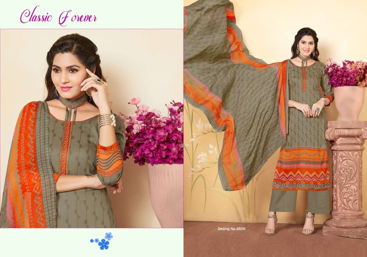 MIHIRA VOL-16 BY RITU INTERNATIONAL 1601 TO 1610 SERIES BEAUTIFUL SUITS COLORFUL STYLISH FANCY CASUAL WEAR & ETHNIC WEAR PURE GLAZE COTTON DIGITAL PRINTED DRESSES AT WHOLESALE PRICE