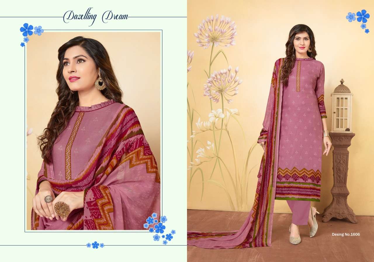 MIHIRA VOL-16 BY RITU INTERNATIONAL 1601 TO 1610 SERIES BEAUTIFUL SUITS COLORFUL STYLISH FANCY CASUAL WEAR & ETHNIC WEAR PURE GLAZE COTTON DIGITAL PRINTED DRESSES AT WHOLESALE PRICE