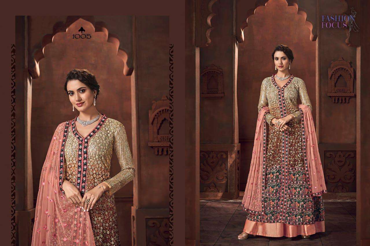 CRYSTALINE BY SYBELLA CREATION 1001 TO 1005 SERIES DESIGNER ANARKALI SUITS COLLECTION BEAUTIFUL STYLISH FANCY COLORFUL PARTY WEAR & OCCASIONAL WEAR HEAVY NET/VELVET EMBROIDERED DRESSES AT WHOLESALE PRICE