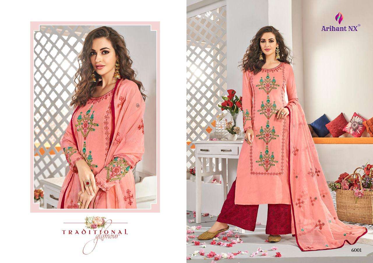 Anaya By Arihant Nx 6001 To 6006 Series Beautiful Festive Suits Stylish Fancy Colorful Casual Wear & Ethnic Wear Pure Pashmina Print Dresses At Wholesale Price