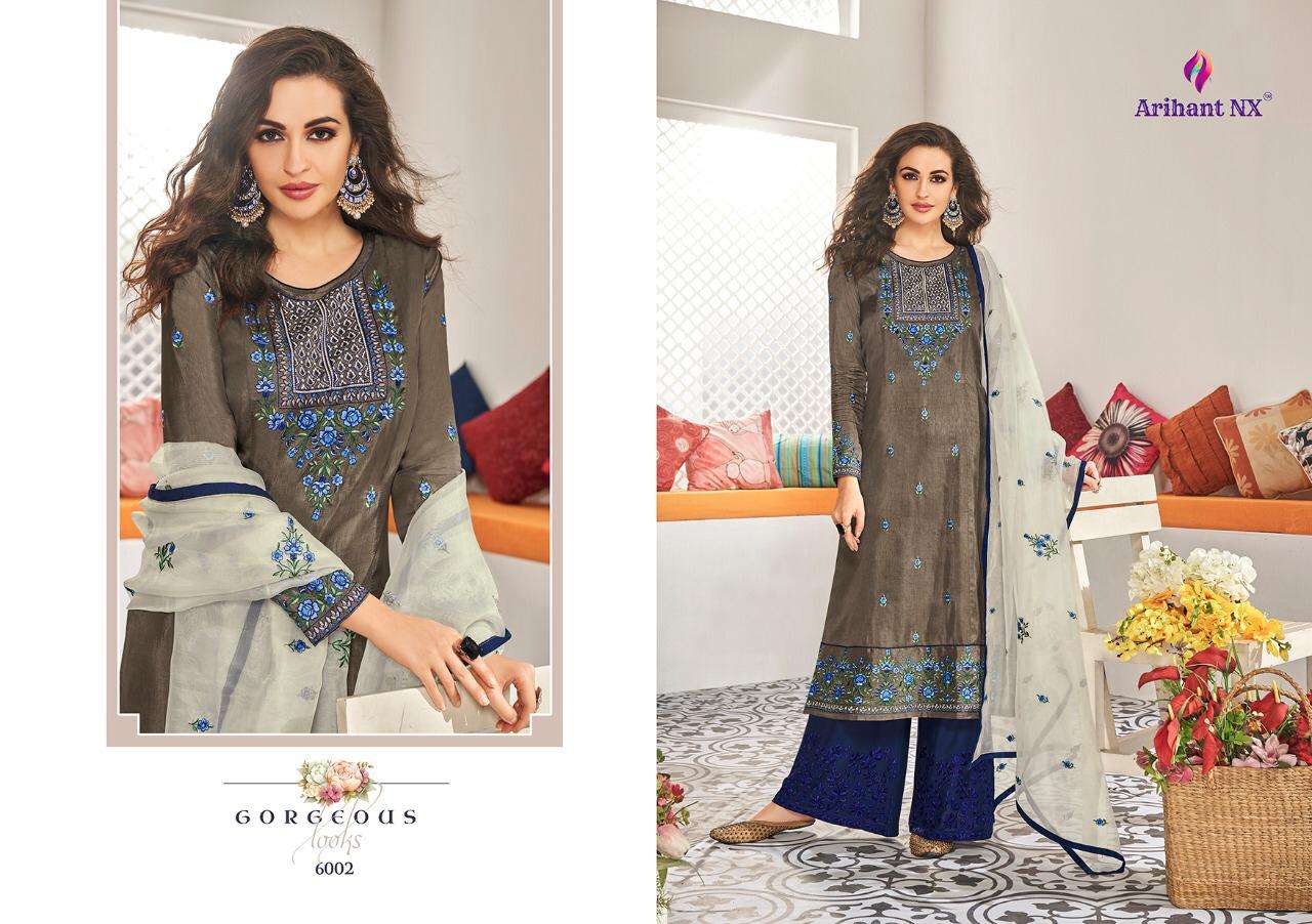Anaya By Arihant Nx 6001 To 6006 Series Beautiful Festive Suits Stylish Fancy Colorful Casual Wear & Ethnic Wear Pure Pashmina Print Dresses At Wholesale Price