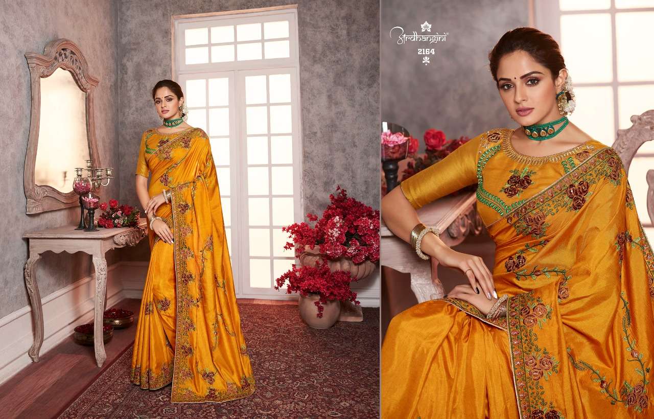 SHREYA VOL-4 BY ARDHANGINI 2161 TO 2167 SERIES INDIAN TRADITIONAL WEAR COLLECTION BEAUTIFUL STYLISH FANCY COLORFUL PARTY WEAR & OCCASIONAL WEAR DOLASILK/RANGOLI SILK/VICHITRA SILK/ZANY SILK EMBROIDERED SAREES AT WHOLESALE PRICE