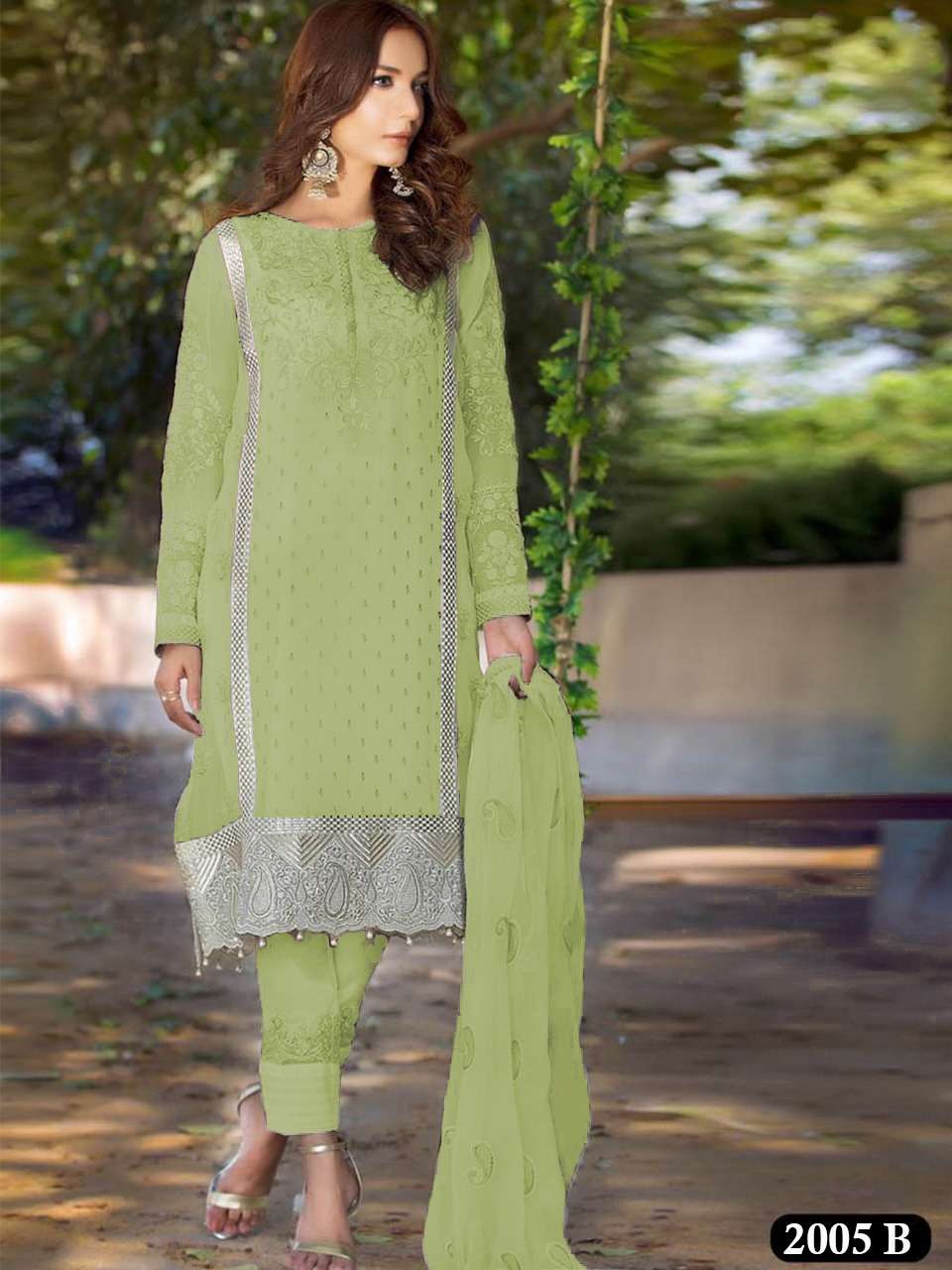 PAKISTANI HIT DESIGN 2005 COLOURS BY FASHID WHOLESALE 2005 TO 2005-B SERIES PAKISTANI SUITS BEAUTIFUL FANCY COLORFUL STYLISH PARTY WEAR & OCCASIONAL WEAR GEORGETTE WITH EMBROIDERY DRESSES AT WHOLESALE PRICE