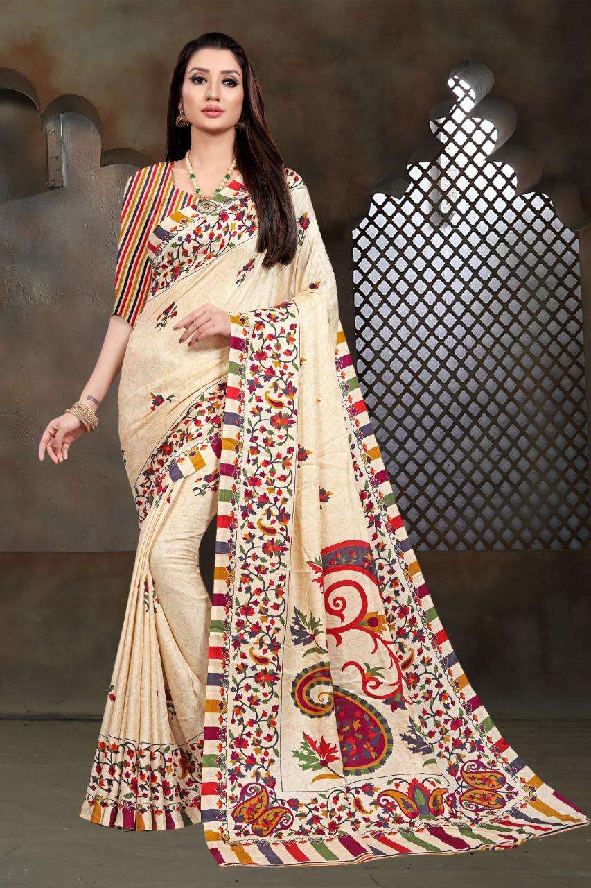 MYRA VOL-1 BY VRANDA FASHION 1001 TO 1009 SERIES INDIAN TRADITIONAL WEAR COLLECTION BEAUTIFUL STYLISH FANCY COLORFUL PARTY WEAR & OCCASIONAL WEAR FANCY SAREES AT WHOLESALE PRICE