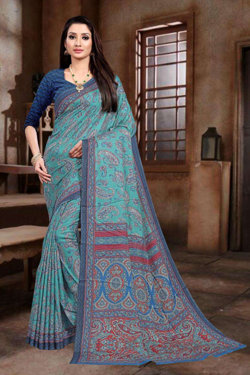 MYRA VOL-1 BY VRANDA FASHION 1001 TO 1009 SERIES INDIAN TRADITIONAL WEAR COLLECTION BEAUTIFUL STYLISH FANCY COLORFUL PARTY WEAR & OCCASIONAL WEAR FANCY SAREES AT WHOLESALE PRICE